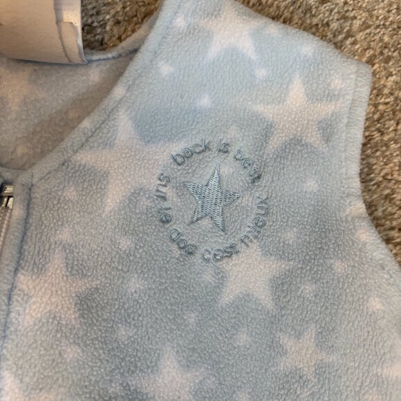 Halo Fleece Sleep Sack - Size M Blue with stars 6-12 months - Picture 4 of 9